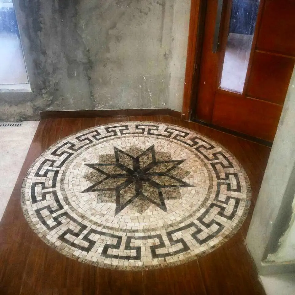 Piso Em Mosaico Romano Stella Romana - 130cm