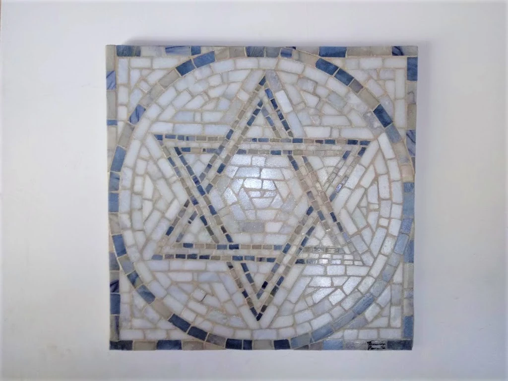 Mandala De Parede Estrela De David - 80cm