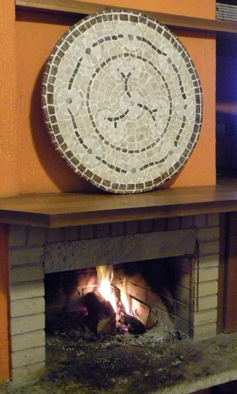 Mandala De Parede Floral Rosone Venezia - 80cm
