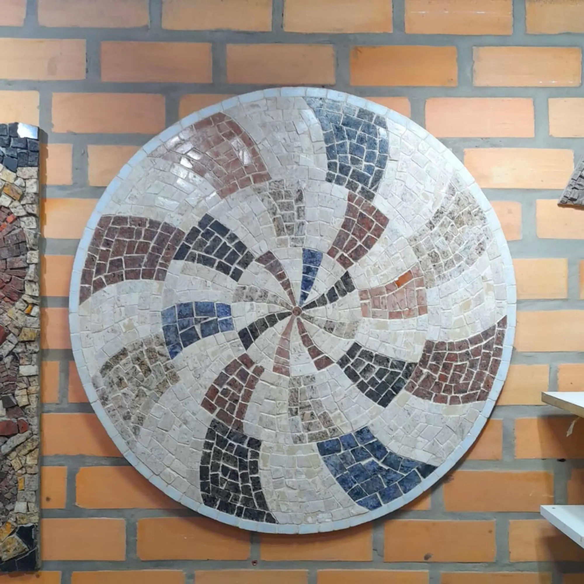 Mandala De Parede Rústica Colori Mossi I - 100cm