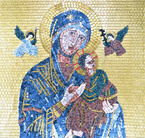 Mosaico Da Nossa Senhora Do Perpetuo Socorro - 150x150cm