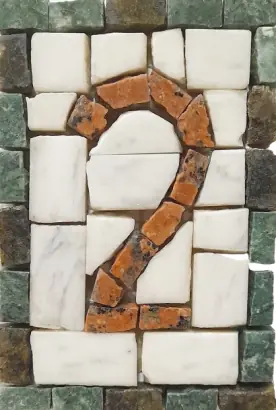 Número Em Mosaico Ii - 10x15cm - 10x15cm