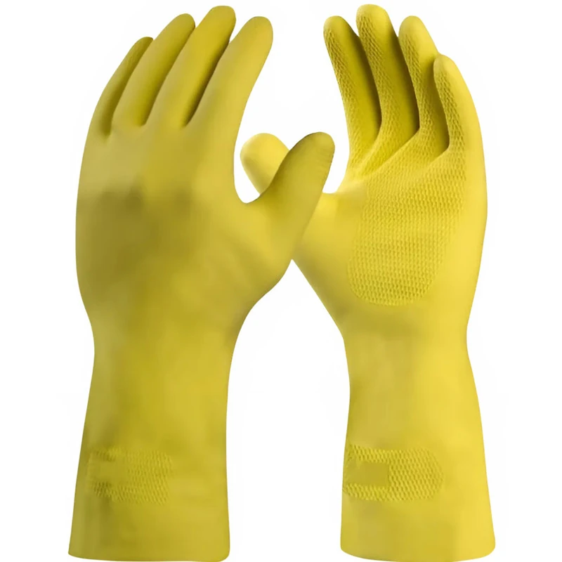 Luva Segurança Látex Silver Grip Limpeza Multiuso Danny Ca 40730 G Amarelo