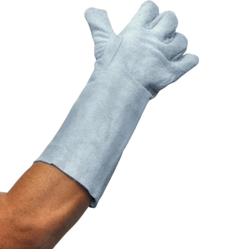 Luva Seguraça Raspa 20cm Proteção Solda Zanel Ca 16074