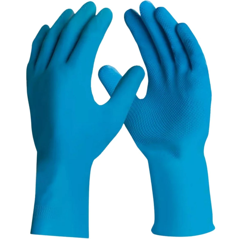 Luva Segurança Látex Silver Grip Limpeza Multiuso Danny Ca 40730 Xg Azul