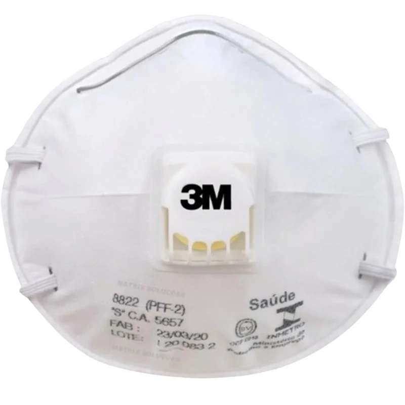 Respirador Pff2 Branco Com Válvula 3m Ca 5657