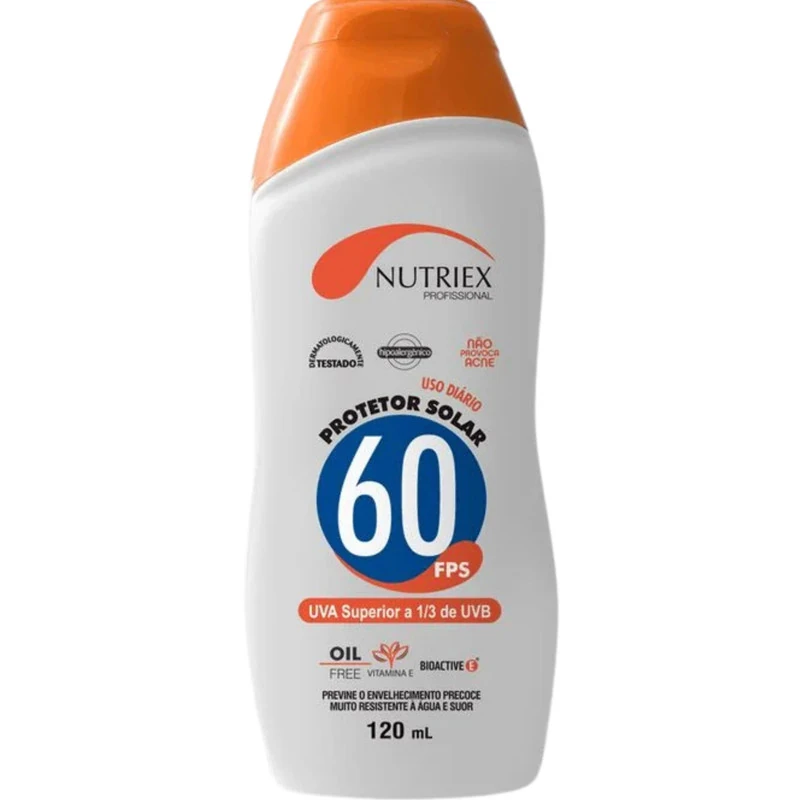 Protetor Solar Fps 60 Corporal Profissional 120 Ml Nutriex