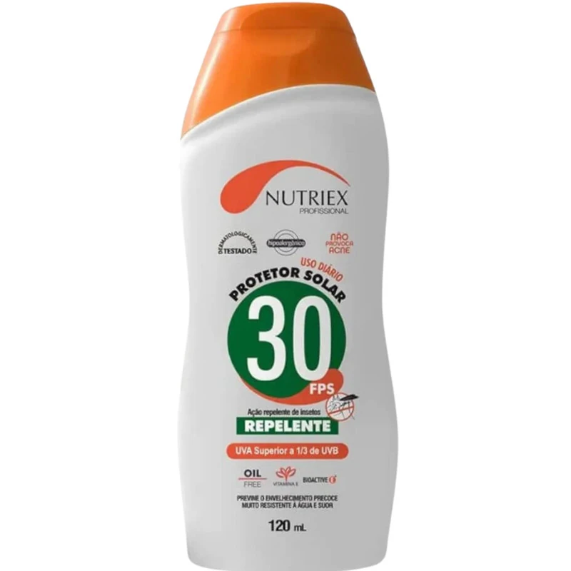 Protetor Solar Fps 30 Com Repelente 120 Ml Nutriex