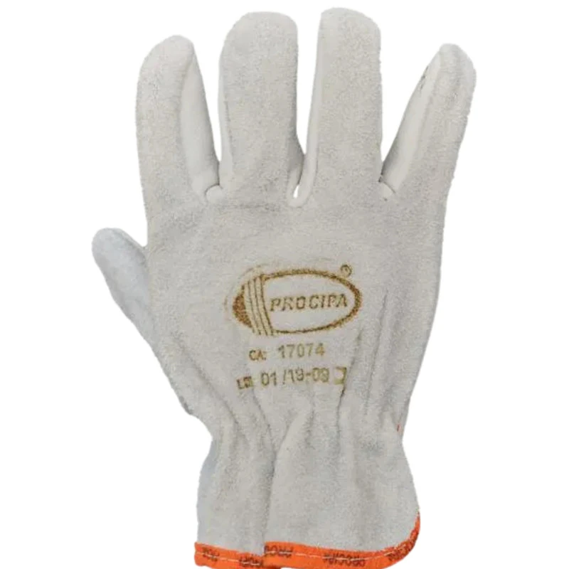 Luva De Vaqueta Petroleira Procipa Ca 17074 Branca Gg