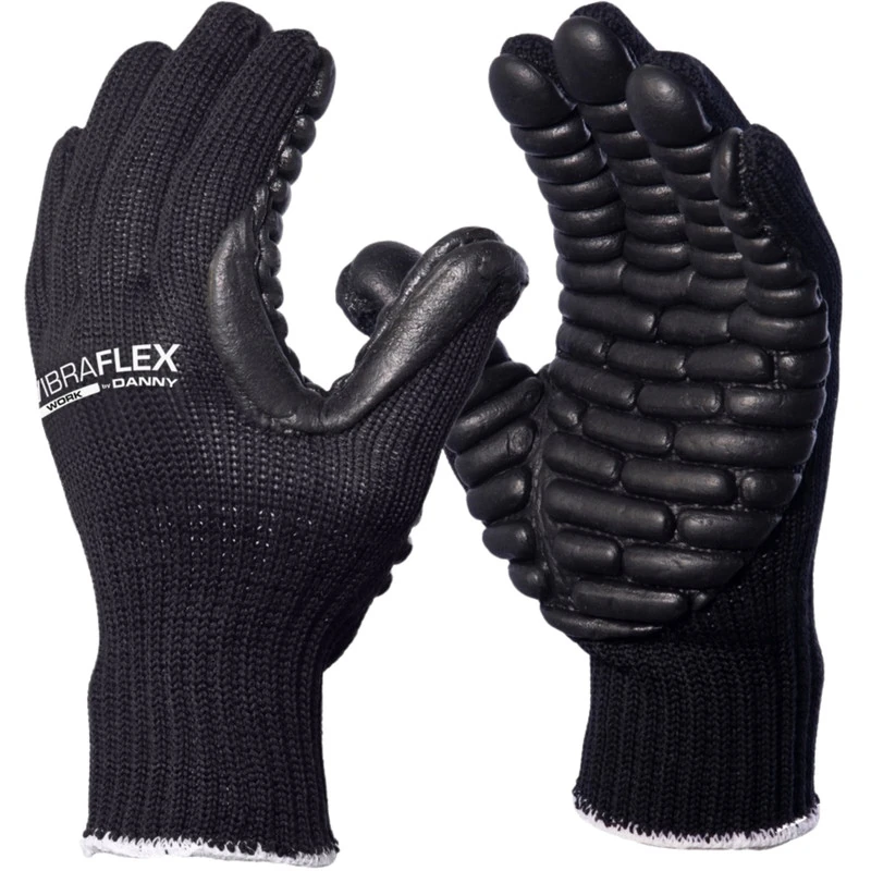 Luva Segurança Tricotada Algodão Vibraflex Work Epi Proteção Danny Ca 44549 Preto G