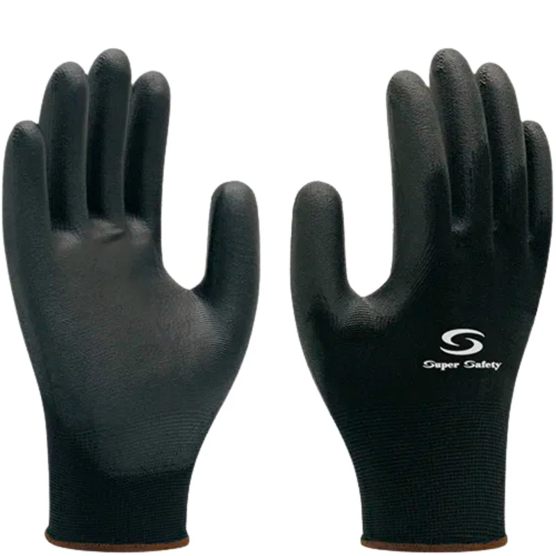 Luva Proteção Mecanica Pu 1003 Multitato Preta Super Safety Epi Ca 32034 Preto T7