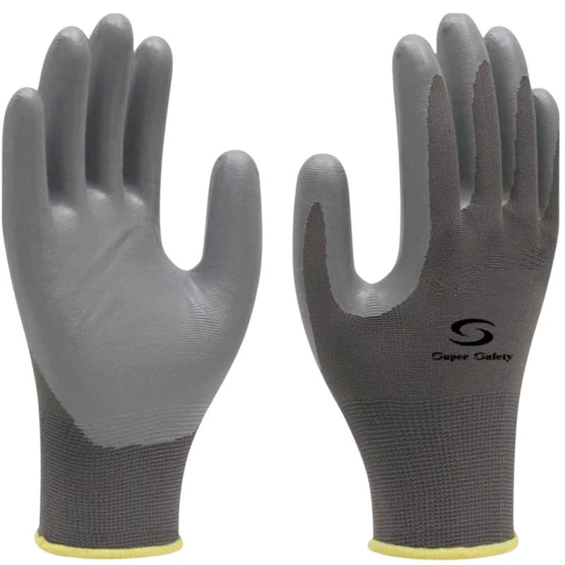 Luva Segurança 1006 Nyn Cinza Super Safety Proteção Abrasiva Ca 32038 T8 Cinza