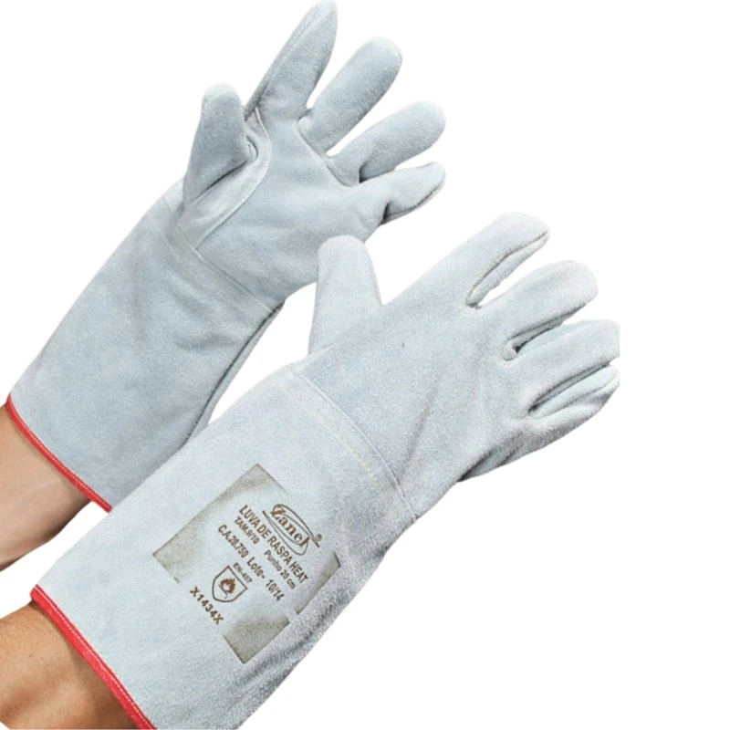 Luva Segurança Heat Raspa Punho 20cm Zanel Forro Total Go150 Ca 28750