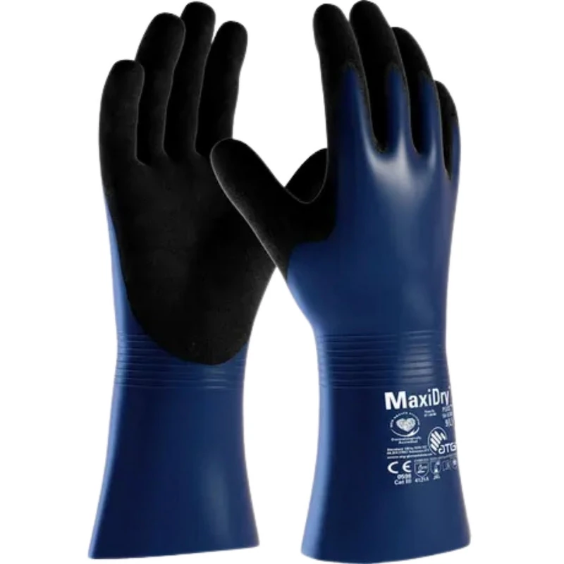 Luva Segurança Maxidry Poliamida Com Nitrílico Plus Danny Ca 28011 G Azul