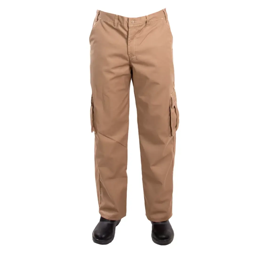 Calça Uniforme Profissional Segurança Vigilante Bolso Cargo Caqui 56 Caqui