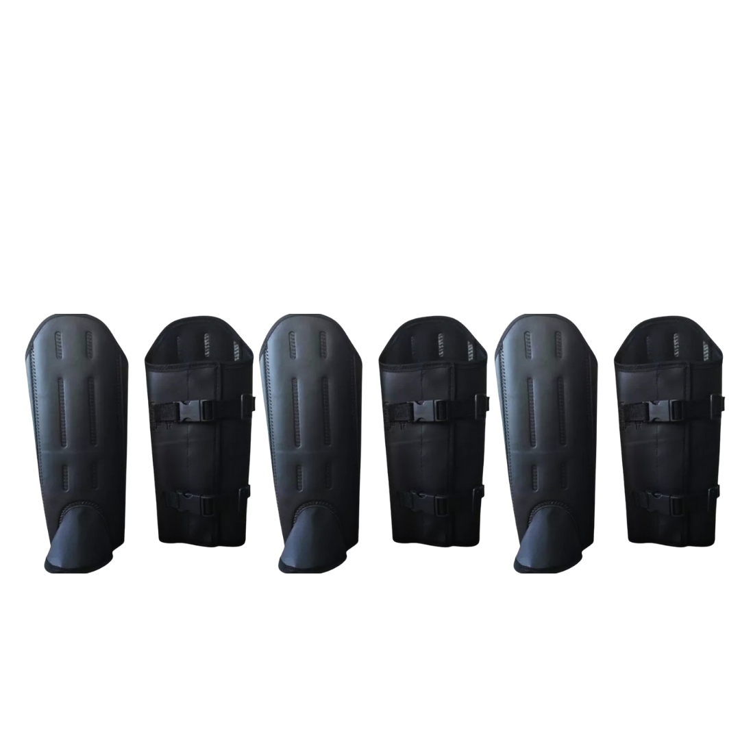 Kit 03 Perneiras 03 Talas Velcro 2 Fechos Proteção Reforçada Udiseg Ca 39624