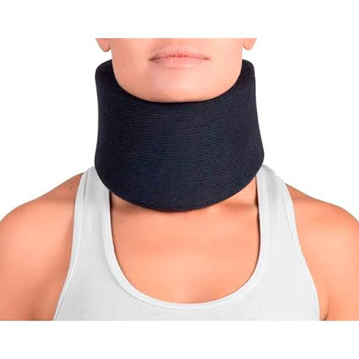 Colar Cervical Espuma Preto - Cor: Preto Tam: 03
