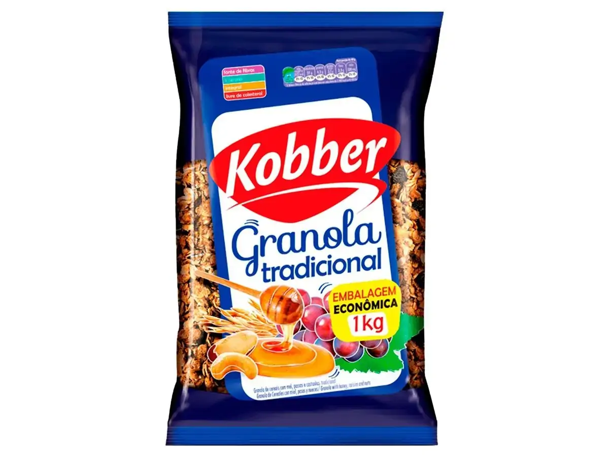 Granola Tradicional Embalagem Econômica Kobber 1kg