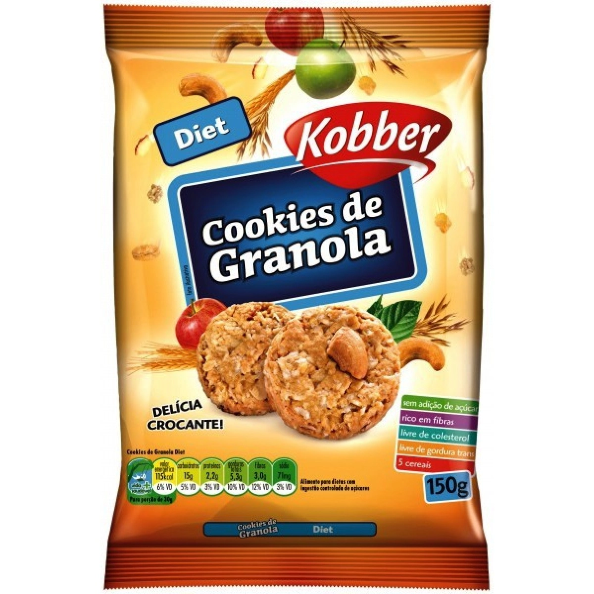 Cookies De Granola Diet Kobber 150g