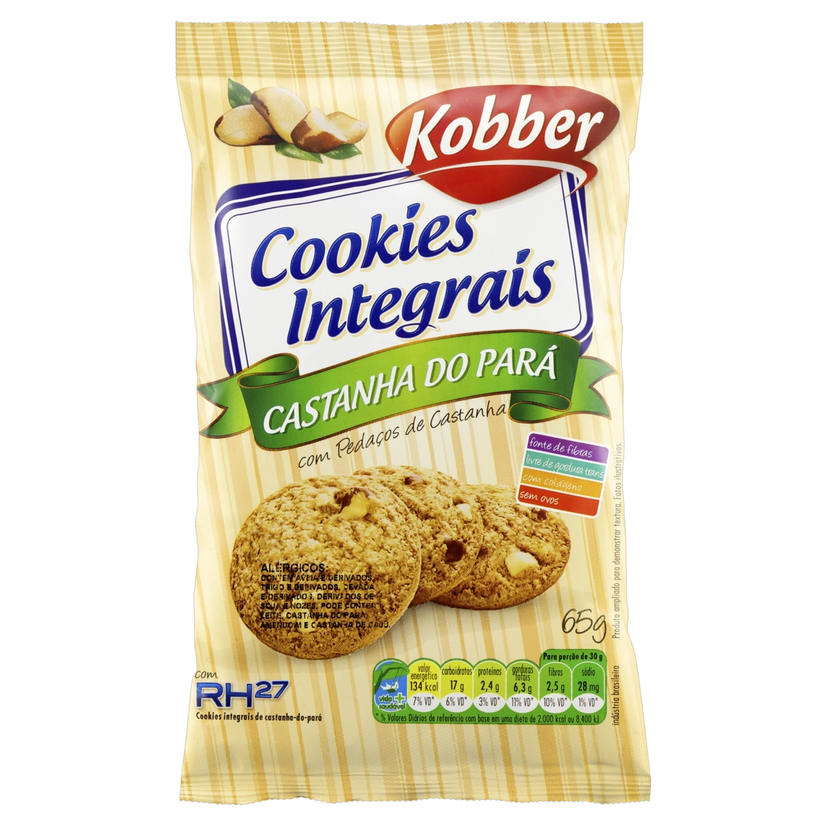 Cookies Kobber Intimus Castanha Do Para 65gr