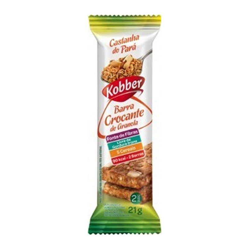 Barra Cereal Castanha Para Kobber 21g