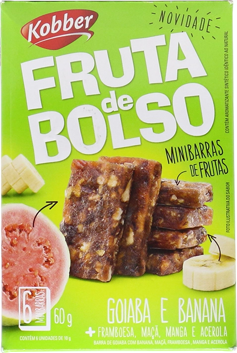 Frutas De Bolso Kobber 18g Banana E Goiaba