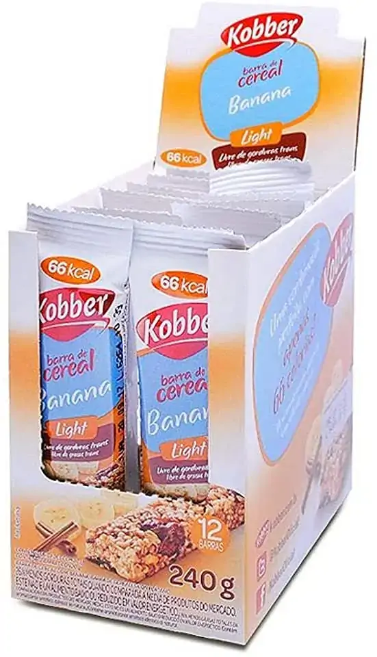 Barra De Cereal Banana 20g Kobber Alimentos