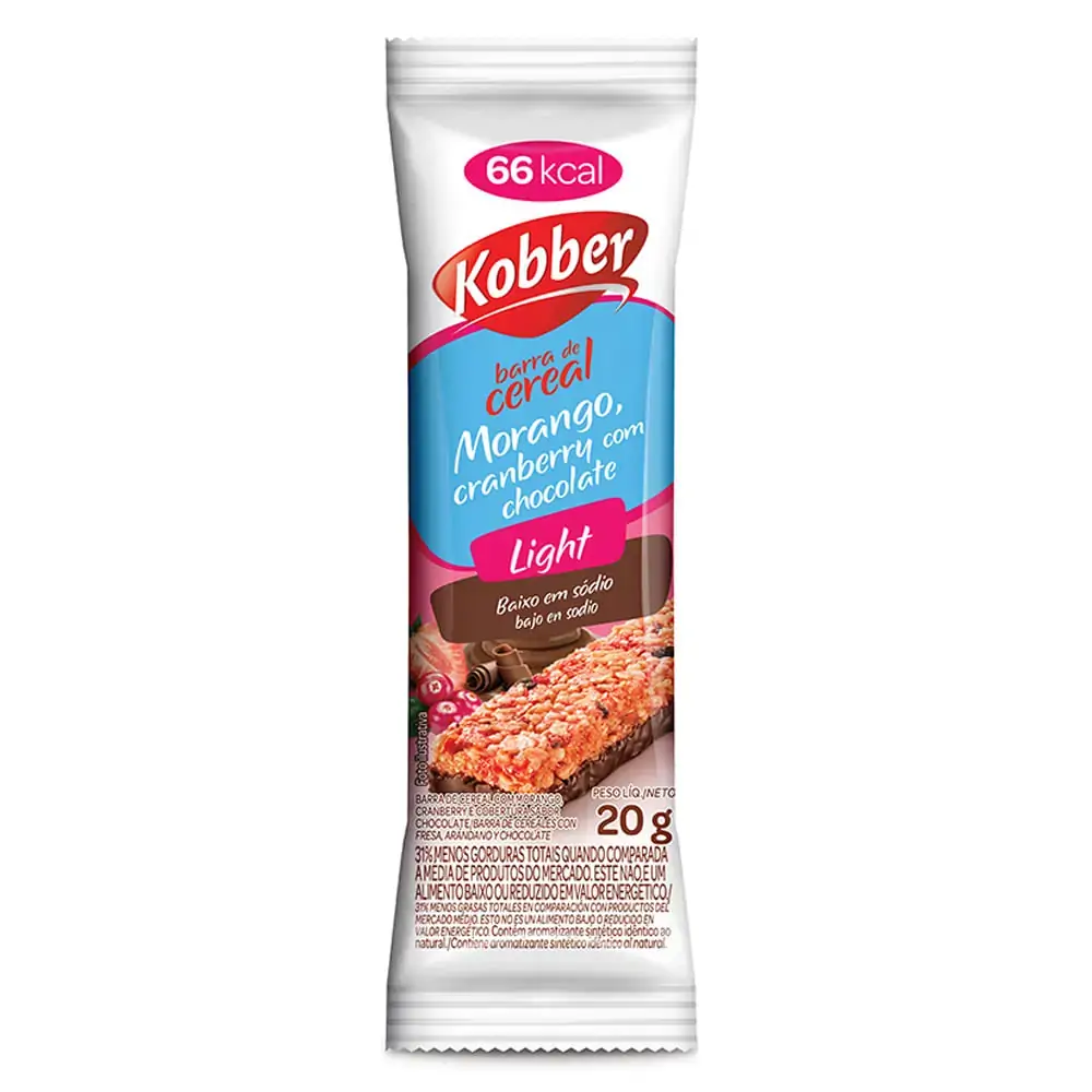 Cereal Barra Kobber C/3 60g Mor/cranberry/choc