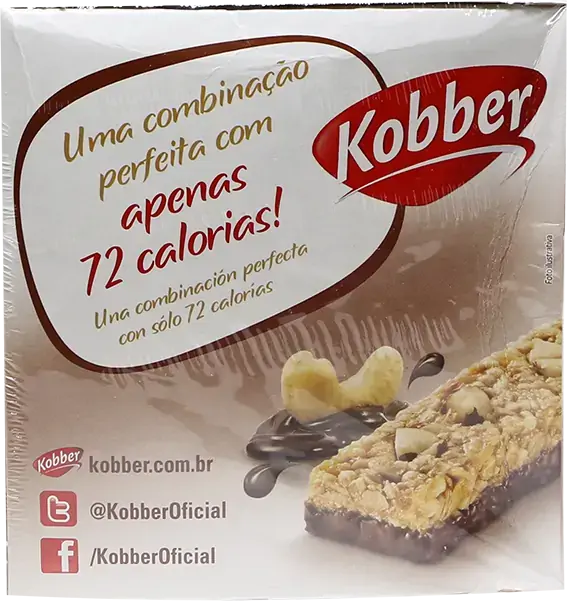 Barra De Cereais Kobber 240g Castanha/chia/choc