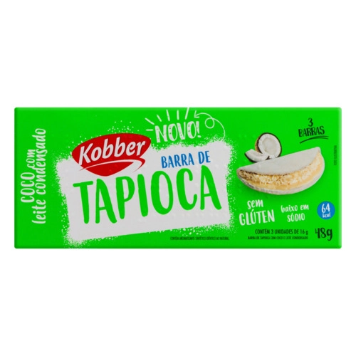Barra De Tapioca Kobber 48g Coco E Leite Cond