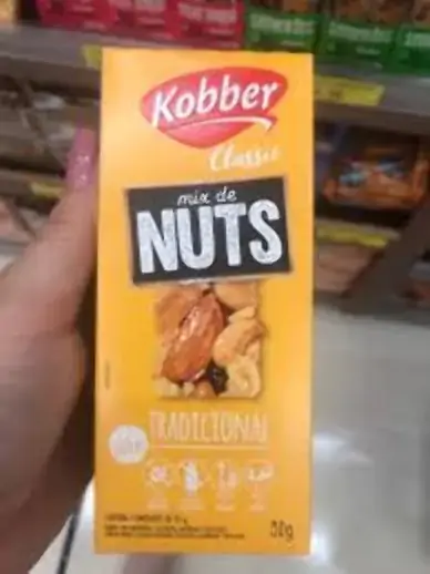 Pack Barra Mix De Nuts Tradicional Kobber Classic Caixa 50g 2 Unidades