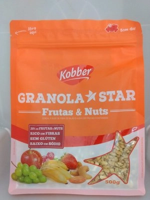 Granola Kobber Star 500g Frutas E Nuts