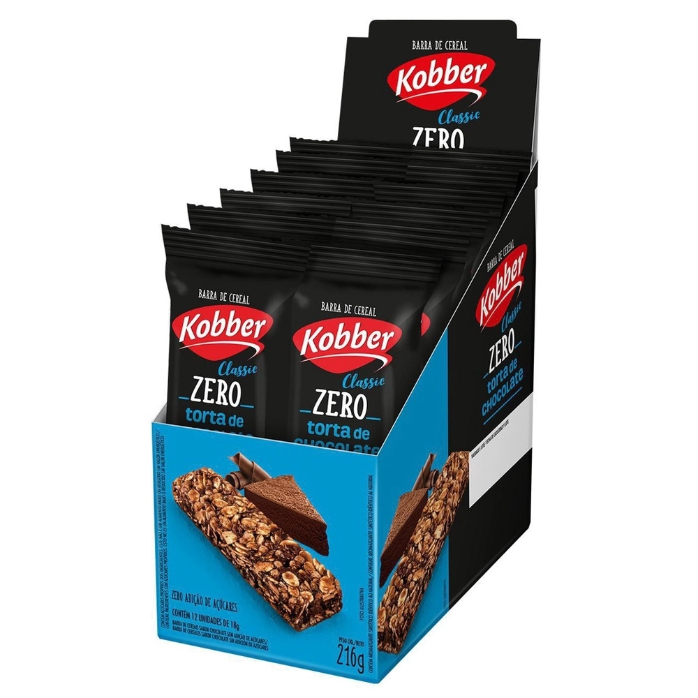 Barra Cer.classic Zero 12x18g Torta De Chocolate Kobber