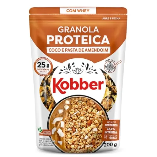Granola Kobber 200g Coco E Pasta De Amendoim