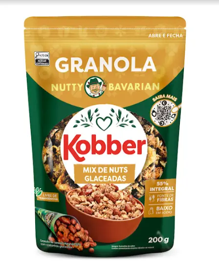 Granola Kobber 200g Mix Nuts Glaceadas