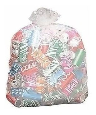 Saco Para Lixo De 100l Transparente 75x95x0,10 200 2 Pacotes