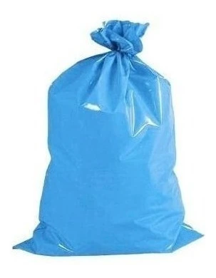 Saco Para Lixo De 20 Litros Cor Azul 35x45cm Com 100un