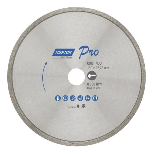 Disco Diam. 180x22,23mm Continuo P/porcelanato Pro Norton