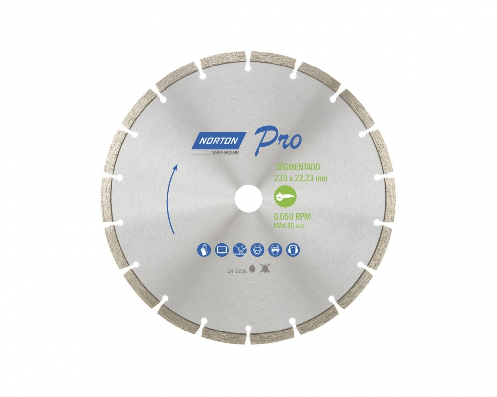 Disco Diam Norton Pro Segmentado 09 Blister