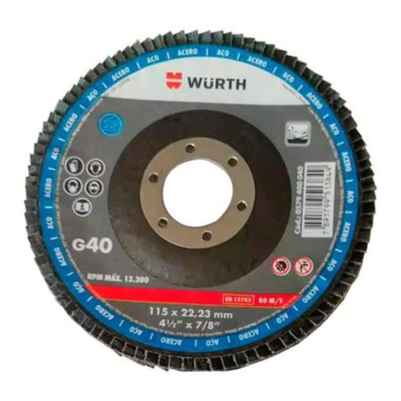 Disco Flap Aco W-max 115mm G40