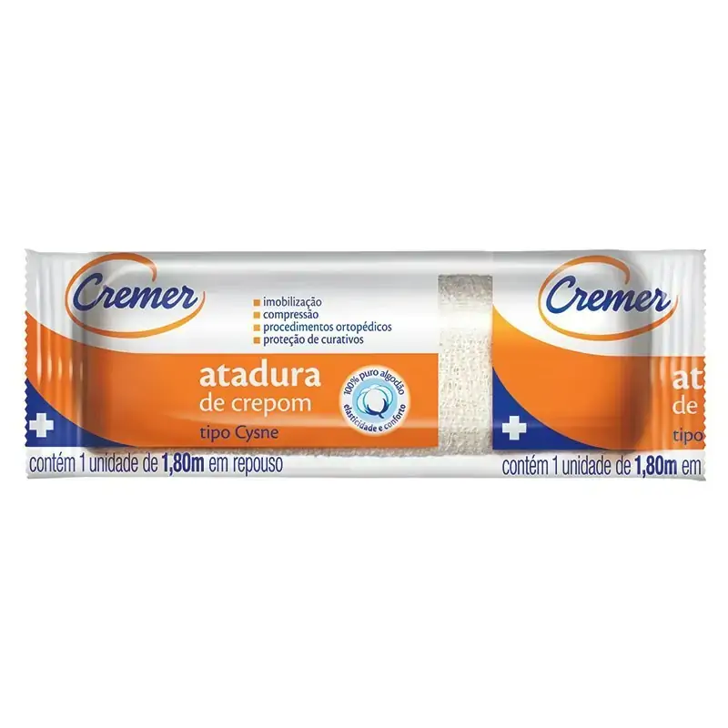 Atadura Cysne Cremer 10cm X 1,80m Pacote 15,9g