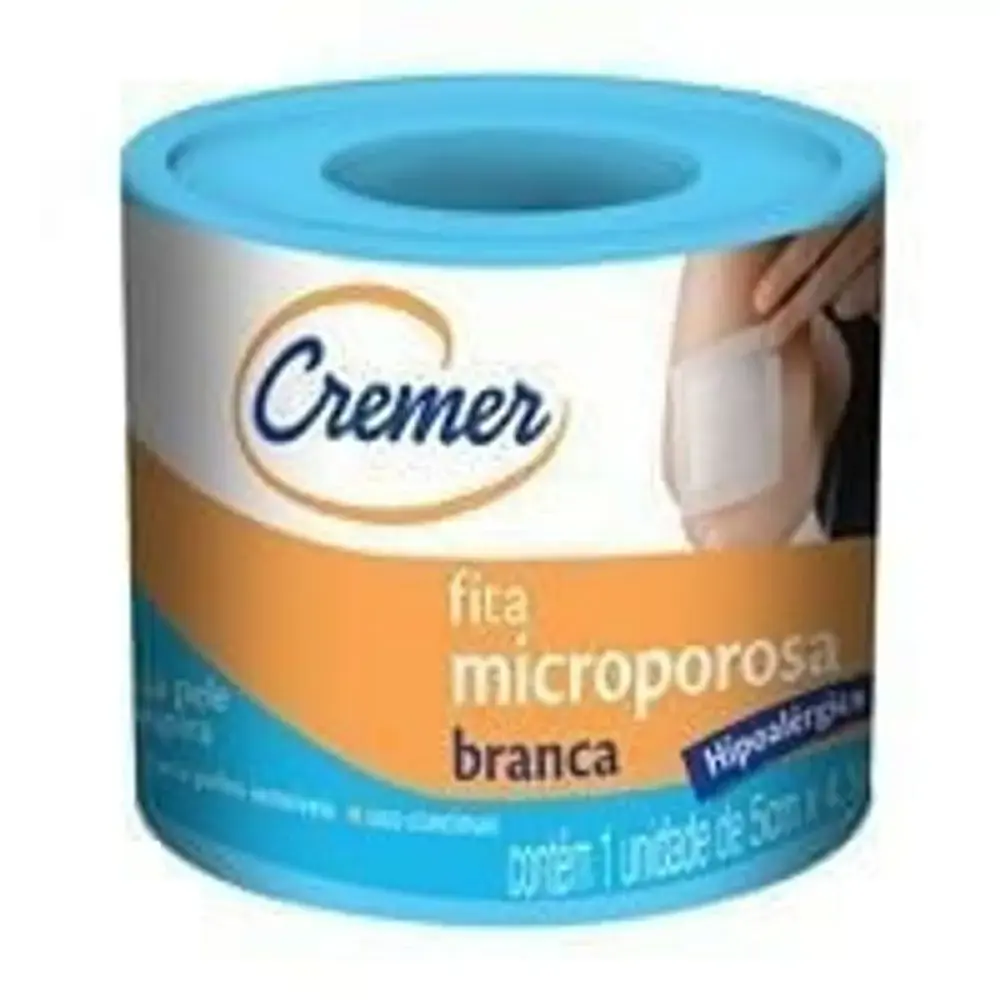 Fita Hipoalergênica Microporosa Bege Cremer 5cm X 4,5m