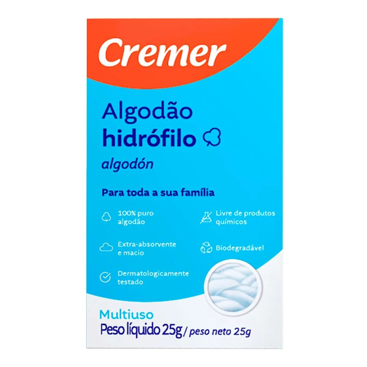 Algodão Rolo Cremer 25g