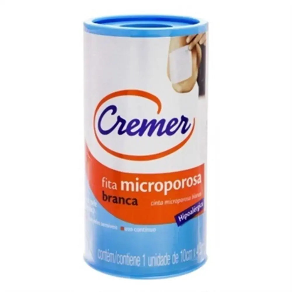 Fita Microporosa Cremer Branca 10cm x 4,5m 1 Unidade