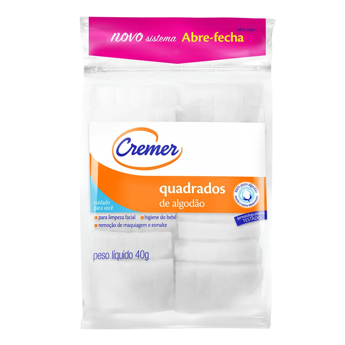 Algodão Quadrado Cremer 40g