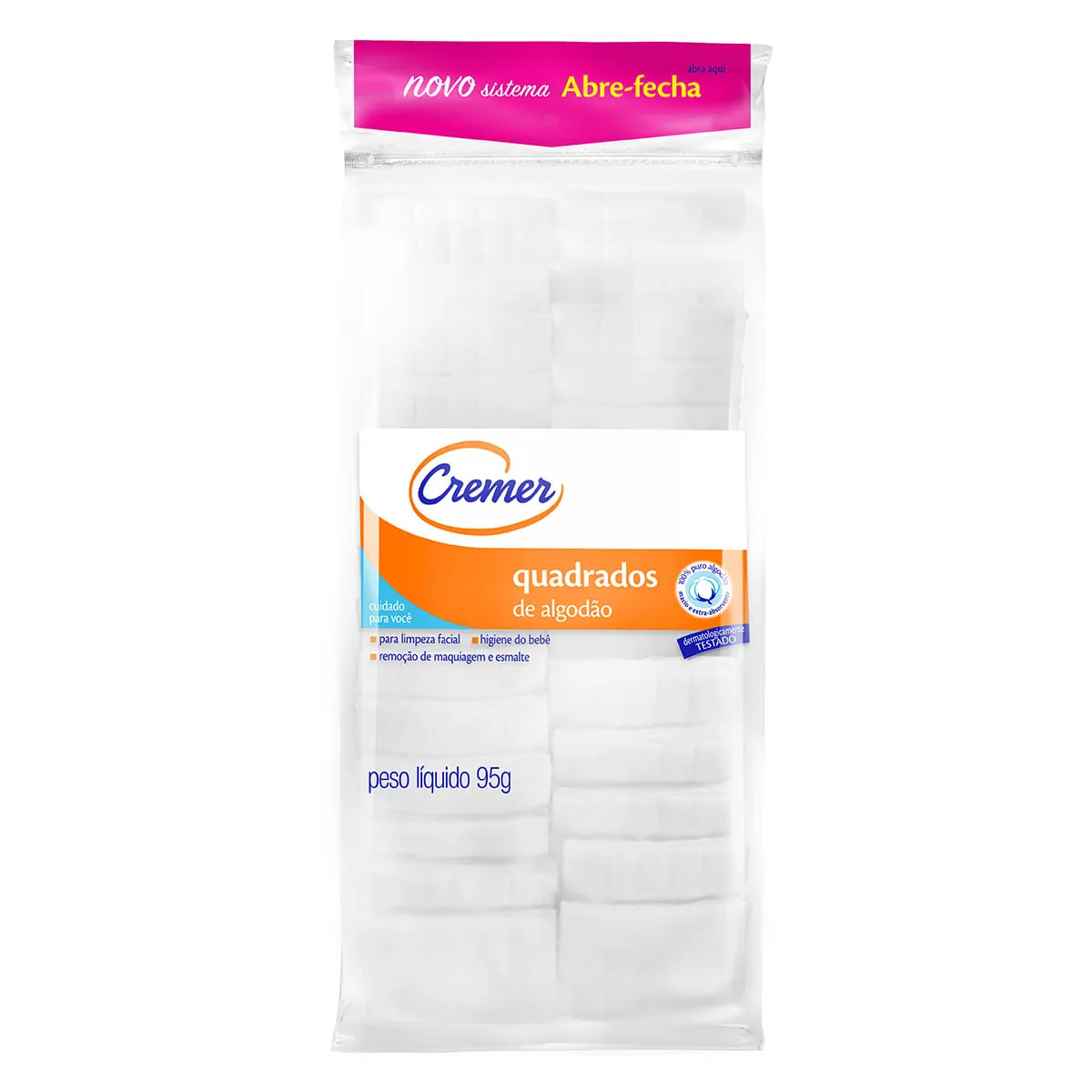 Algodao Cremer Quadrado Ziplok