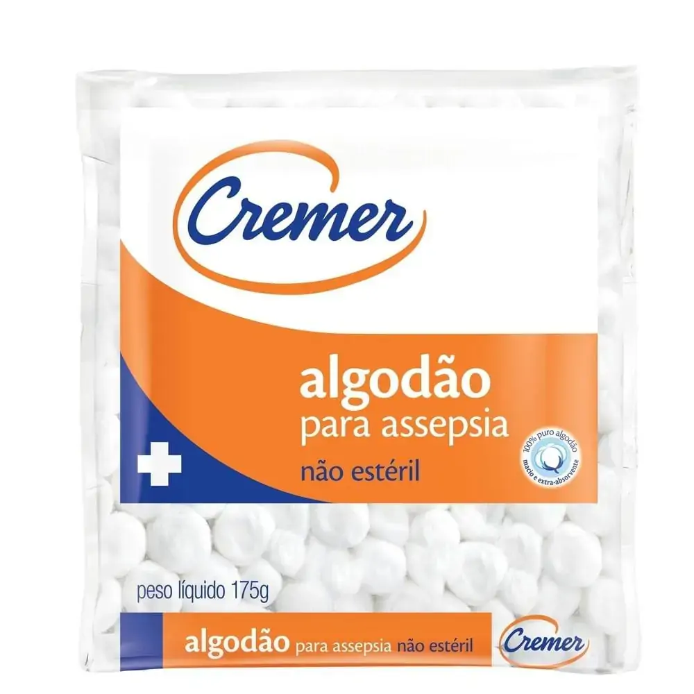 Algodao Bolas Assepsia 175g Cremer