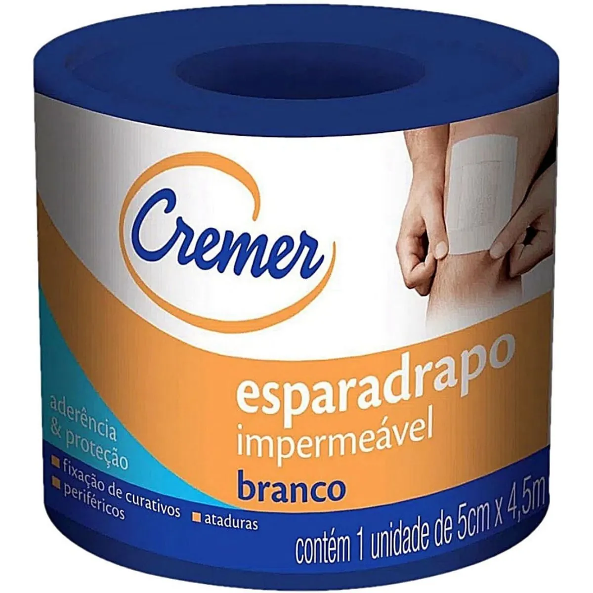 Esparadrapo Impermeável Branco Cremer 5cm X 4,5m