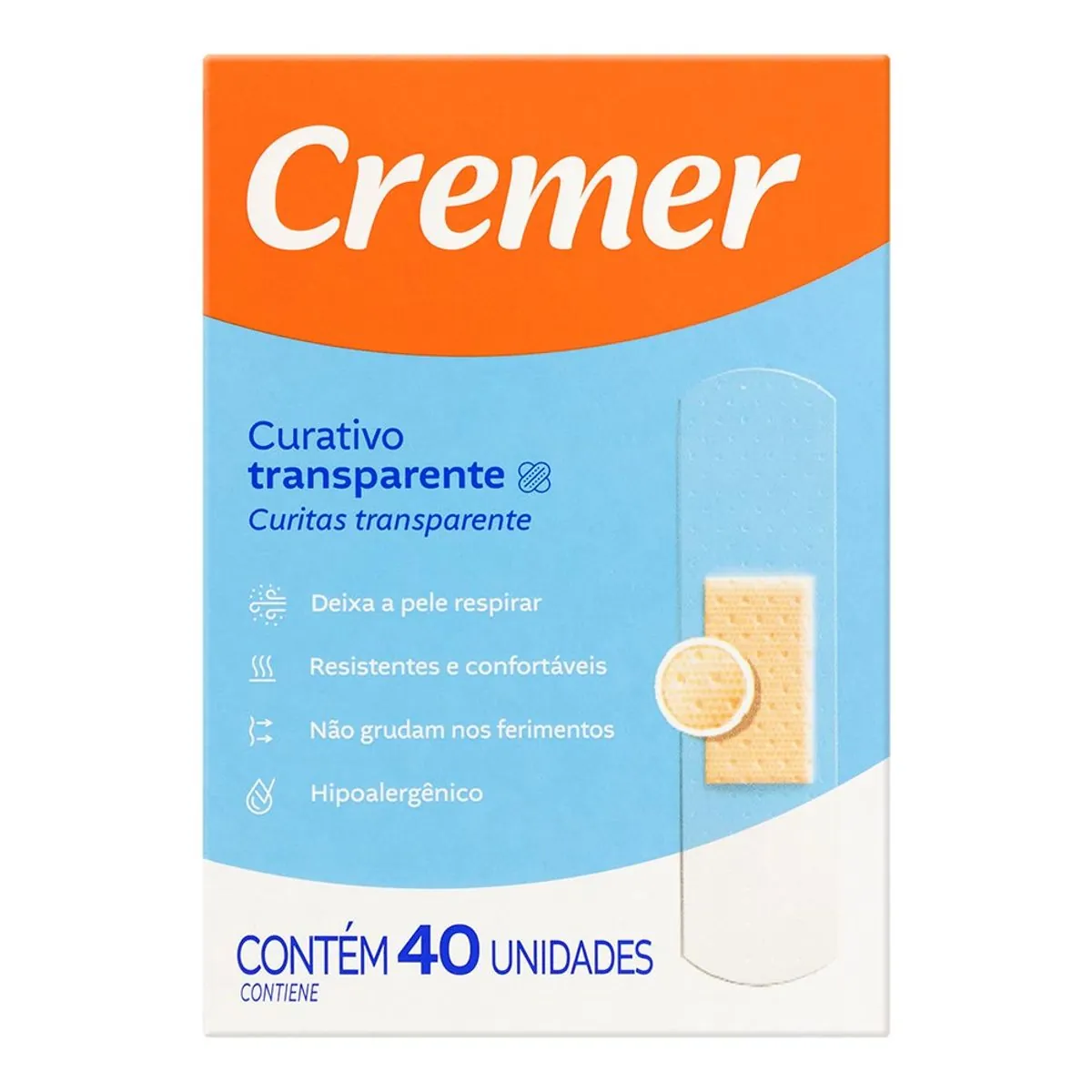 Curativo Transparente Cremer Caixa 40 Unidades
