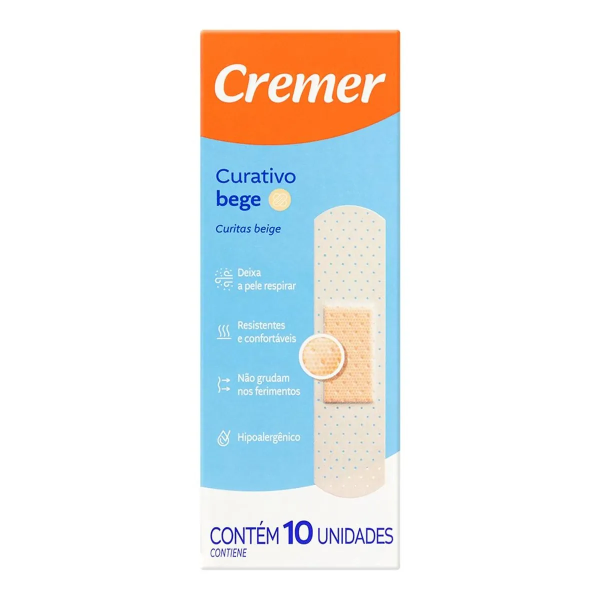 Curativo Bege Cremer Caixa 10 Unidades